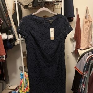 Navy lace dress